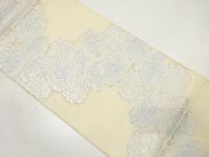 アンティーク　紗　牡丹模様織り出し袋帯（材料）